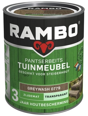 RAMBO PANTSERBEITS TUINMEUBEL ZIJDEMAT TRANSPARANT